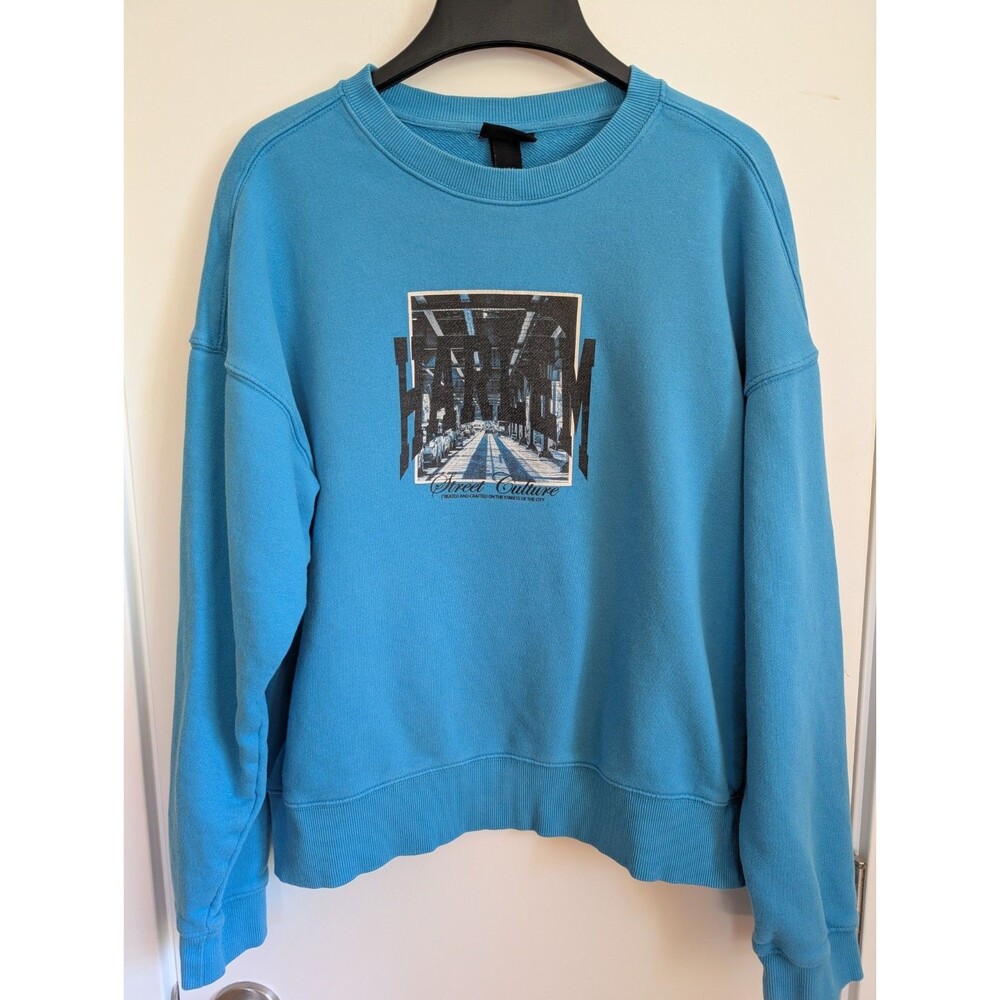 Zara Graphic Sweatshirt Small New York City NYC Streetwear Preppy Skater 90s Y2K